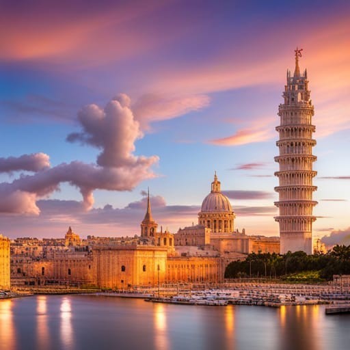 The leaning tower of Malta